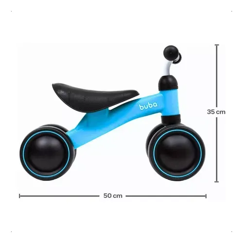 Bicicleta De Equilíbrio 4 Rodas Buba Infantil
