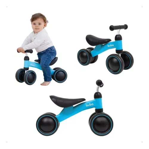 Bicicleta De Equilíbrio 4 Rodas Buba Infantil