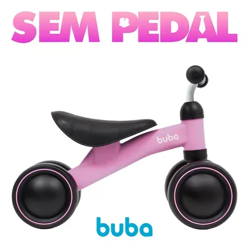 Bicicleta De Equilíbrio 4 Rodas Buba Infantil
