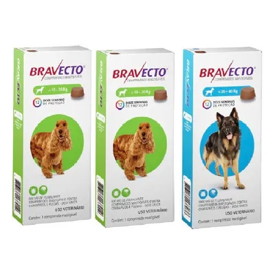 Bravecto antipulgas comprimido para cães