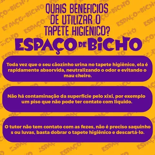 Tapete Higienico Espaço De Bicho