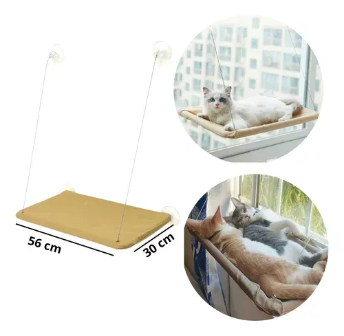 cama para gato suspensa de janela