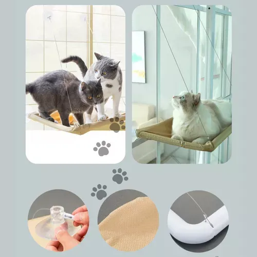 cama para gato suspensa de janela