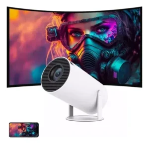Projetor Portátil HY300 Mini 4K: Cinema na palma da sua mão! 🎥