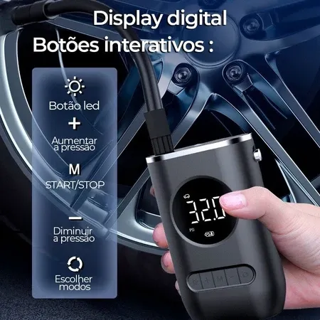 Mini Compressor de Ar Portátil