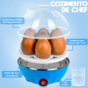 Cozedor de Ovos Elétrico Portátil: Ovos Perfeitos Todo Dia! 🥚✨
