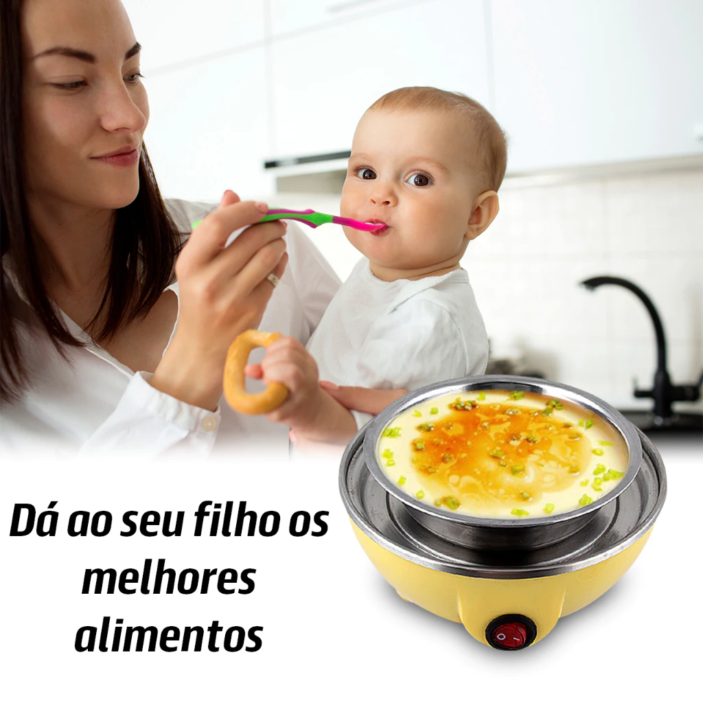 Cozedor de Ovos Elétrico Portátil