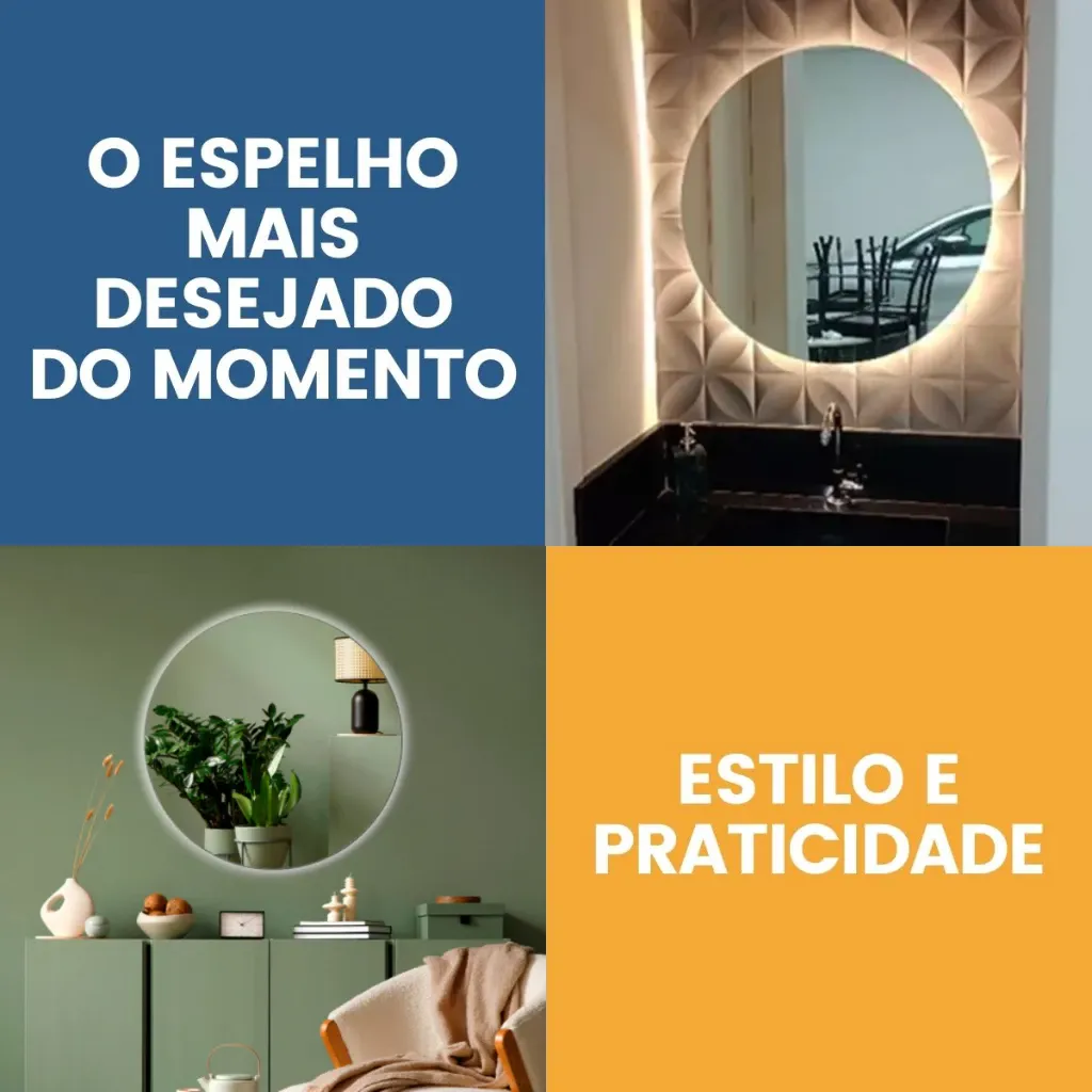 Espelho Redondo com LED