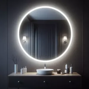 Espelho Redondo com LED: Vai Deixar Sua Casa um Luxo ✨