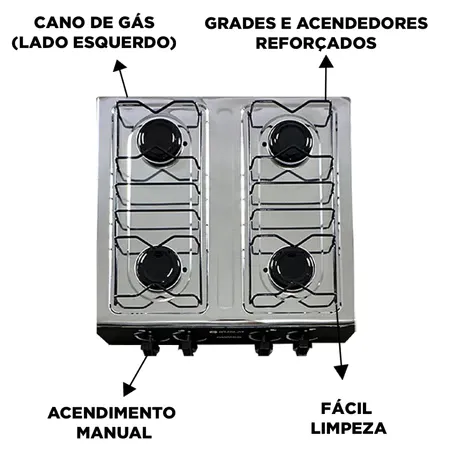 Fogão Cooktop De Mesa Portátil