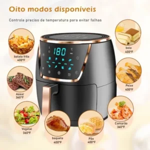 Air Fryer 5 Litros: Adeus Óleo e Bagunça na Cozinha