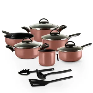 Jogo de Panelas Antiaderente Rosé: Cozinha Linda e Prática🥘