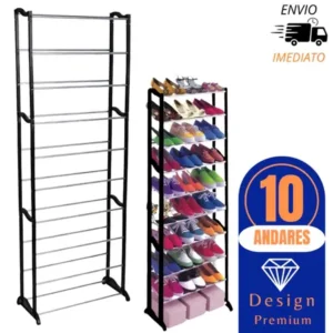 Sapateira vertical 10 andares shopee, Adeus bagunça!👠