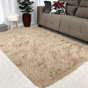 Tapete Peludo Shaggy da Shopee: oferta relâmpago R$32,49🏡