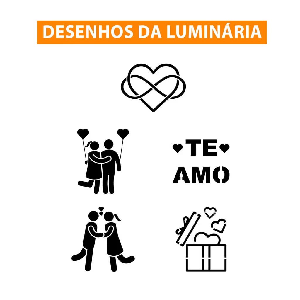 Cubo Projetor Te Amo