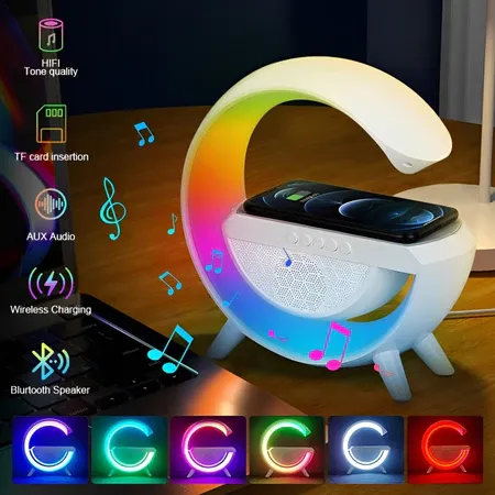relógio despertador led bluetooth
