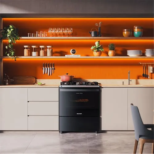 fogão com air fryer brastemp