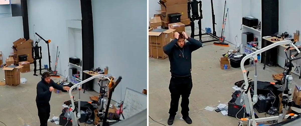 Robô humanoide se debate e derruba suporte durante teste na Califórnia - Imagem do artigo original