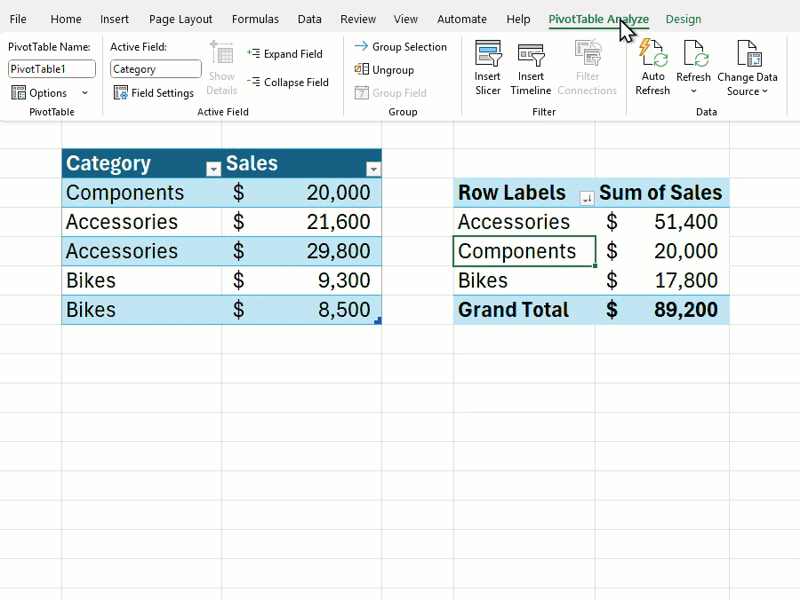 Excel ganha atualização que faz Tabela Dinâmica se atualizar automaticamente - Imagem do artigo original