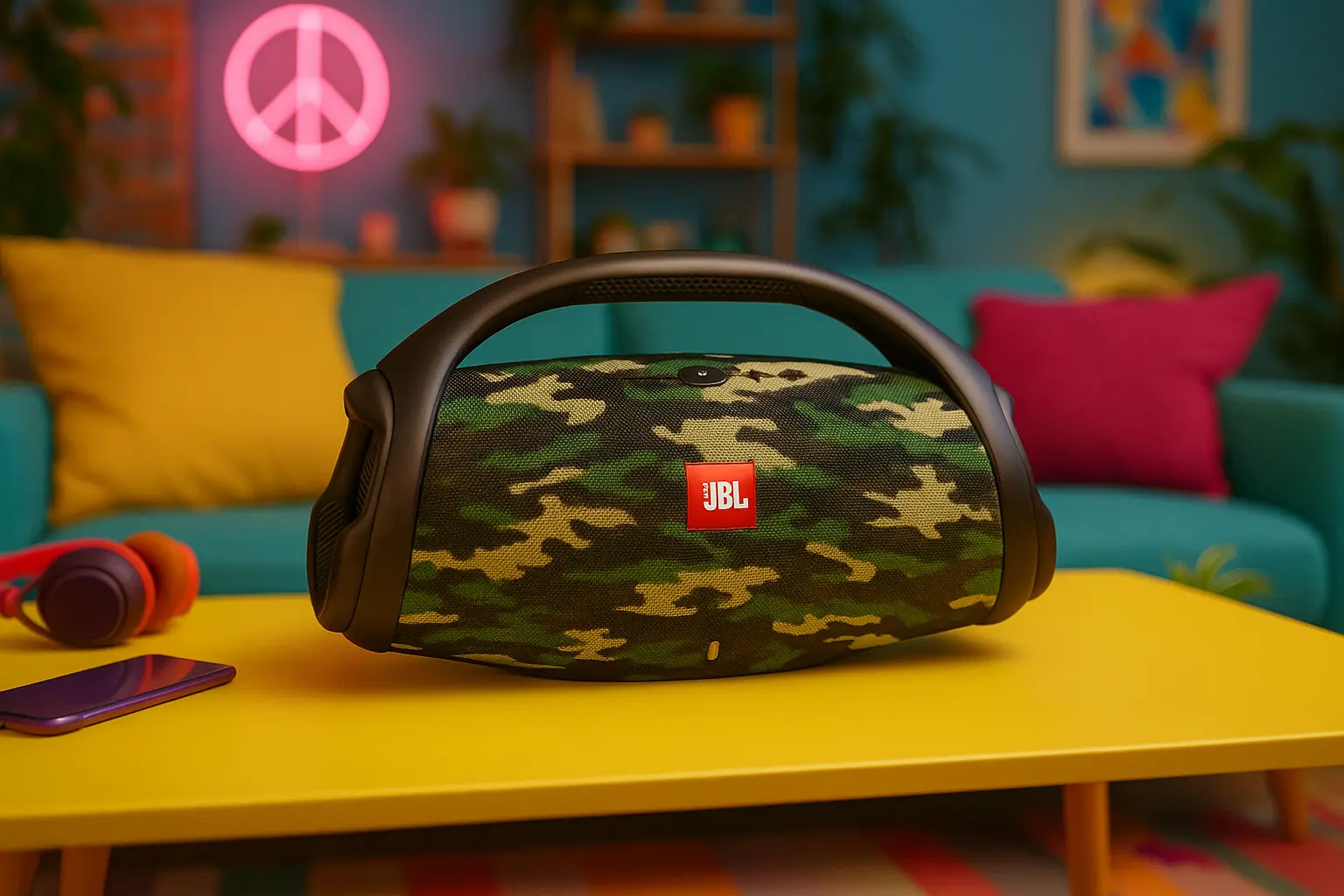 JBL Boombox 3 camuflada ganha desconto e novas opções Wi-Fi no Brasil - Imagem do artigo