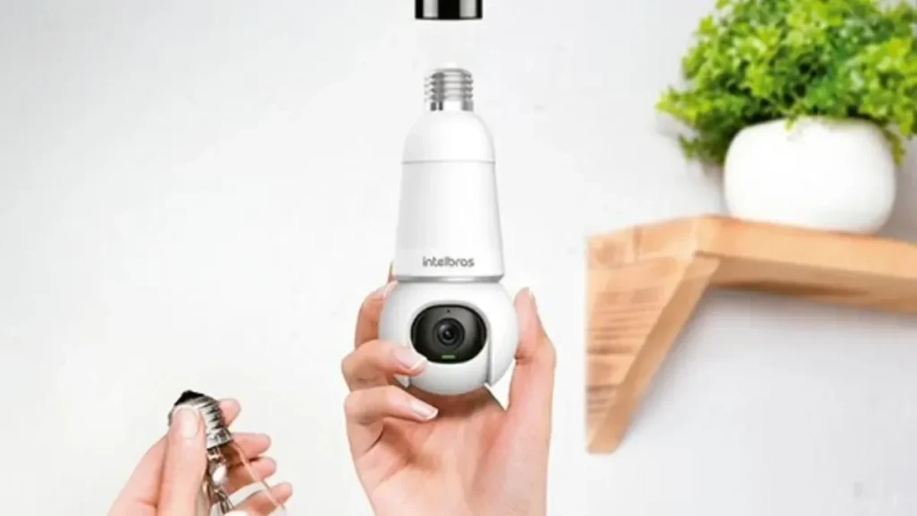 Câmera de segurança lâmpada