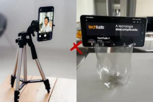 Tripé com garrafa PET oferece solução barata e eficaz para gravar vídeos