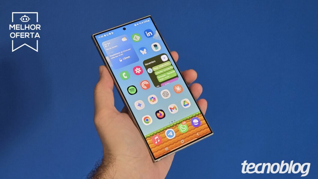 Galaxy S24 Ultra cai para R$ 4.299 e mantém câmera de 200 MP, titânio e tela de 120 Hz - Imagem do artigo