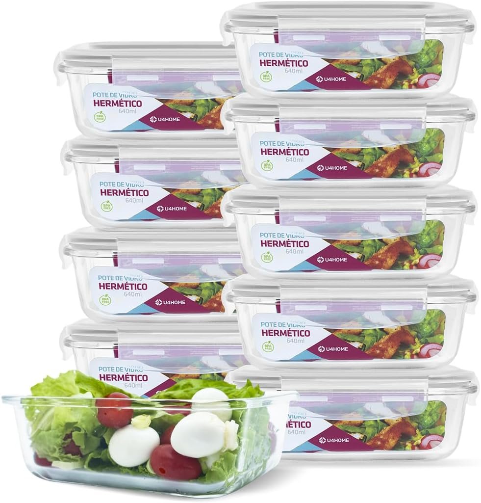 Potes herméticos de vidro: organize suas refeições sem plástico e sem vazamentos - Imagem do artigo