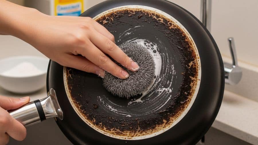 Limpe sua frigideira antiaderente em minutos sem desgastar o revestimento - Imagem do artigo