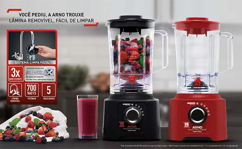 liquidificadores com fundo removível