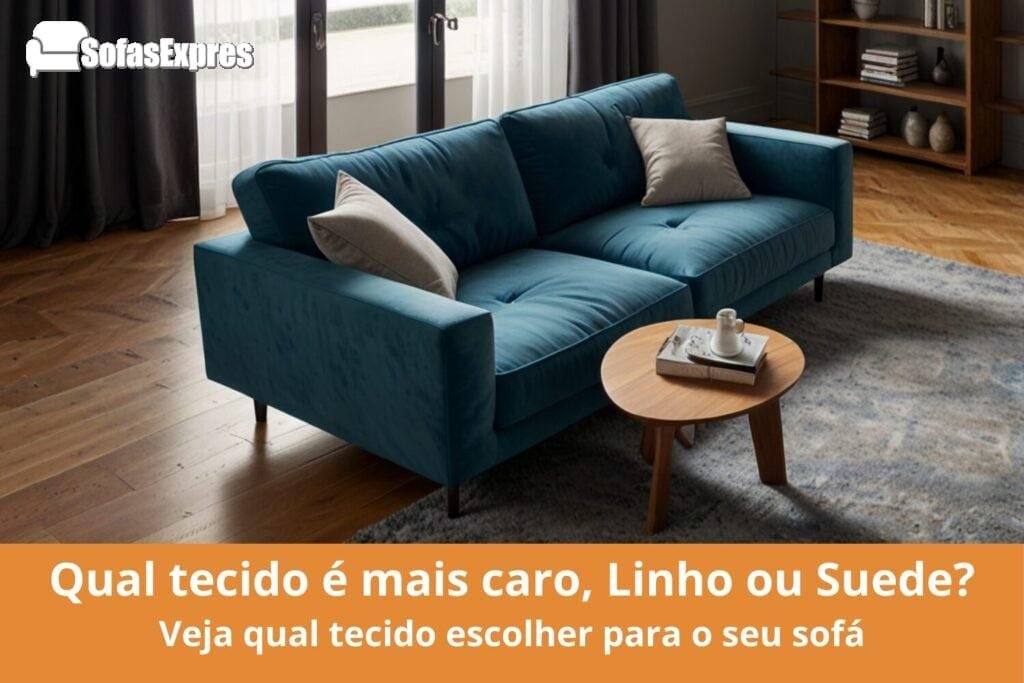 Linho ou Suede? Descubra qual tecido realmente vale o investimento no seu próximo sofá - Imagem do artigo