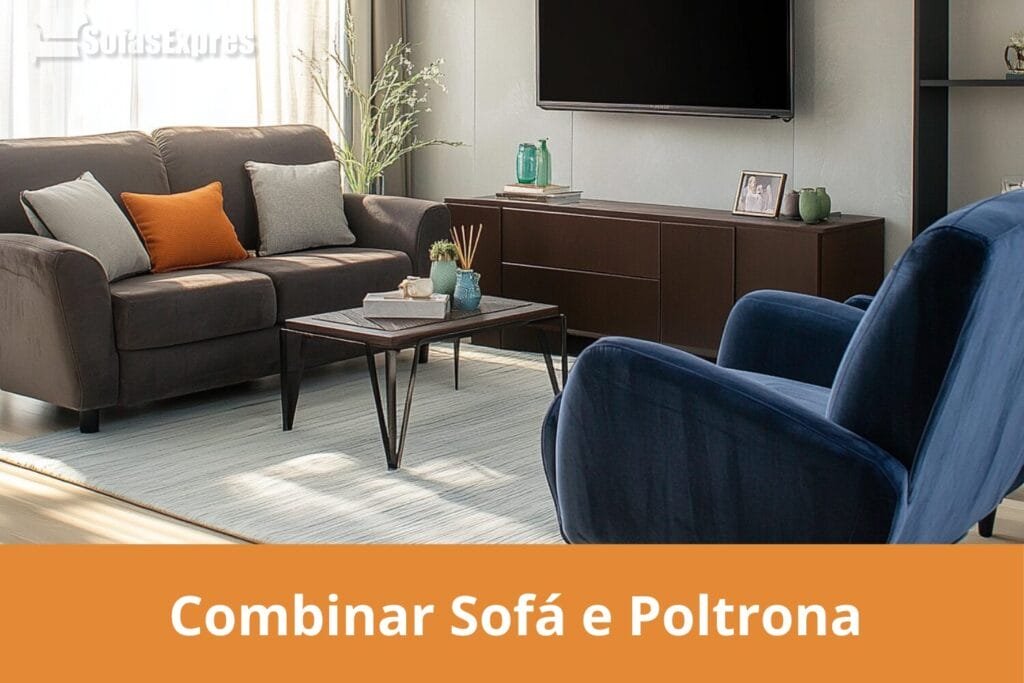 Aprenda a combinar sofá e poltrona e transforme sua sala hoje - Imagem do artigo