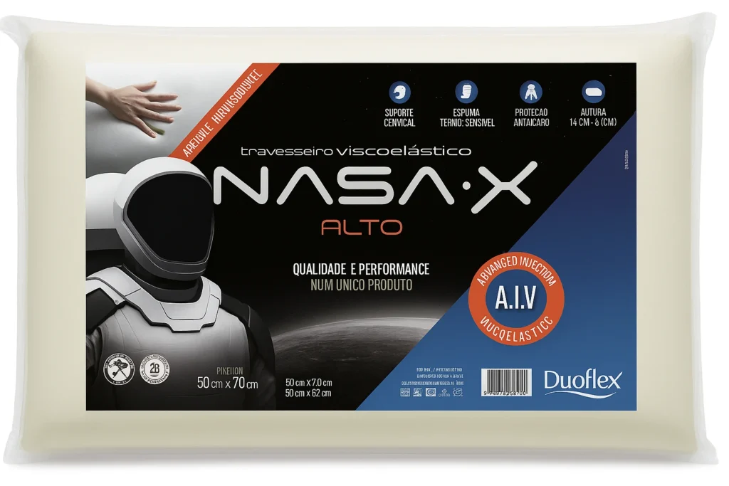 Travesseiro Duoflex Nasa Alto: descubra como elevar a qualidade do seu sono sem erro
