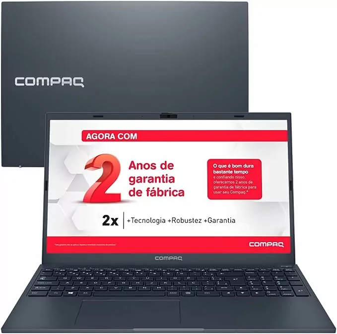 Compaq Presario 5112 promete 15 h de bateria; descubra se o preço baixo compensa - Imagem do artigo original