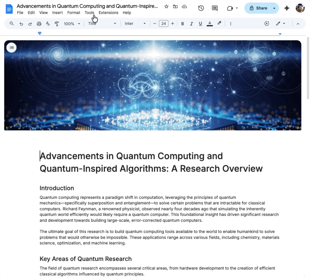 Google Docs ganha resumos em áudio: vale a pena usar a função de IA? - Imagem do artigo original