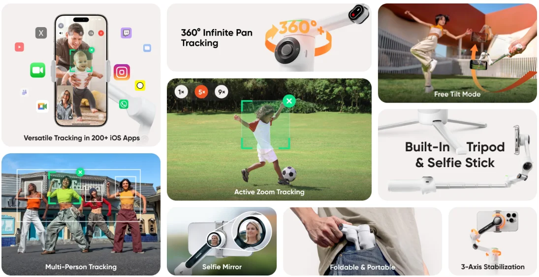 Insta360 Flow 2 Pro entrega rastreamento por IA e 10 h de bateria: vale o investimento? - Imagem do artigo original