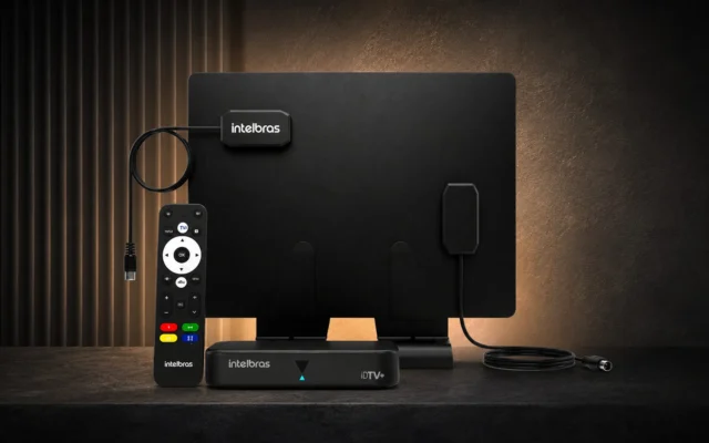 Conversor Intelbras RDA 300 libera TV 3.0 em qualquer televisor e promete 4K sem trocar de aparelho