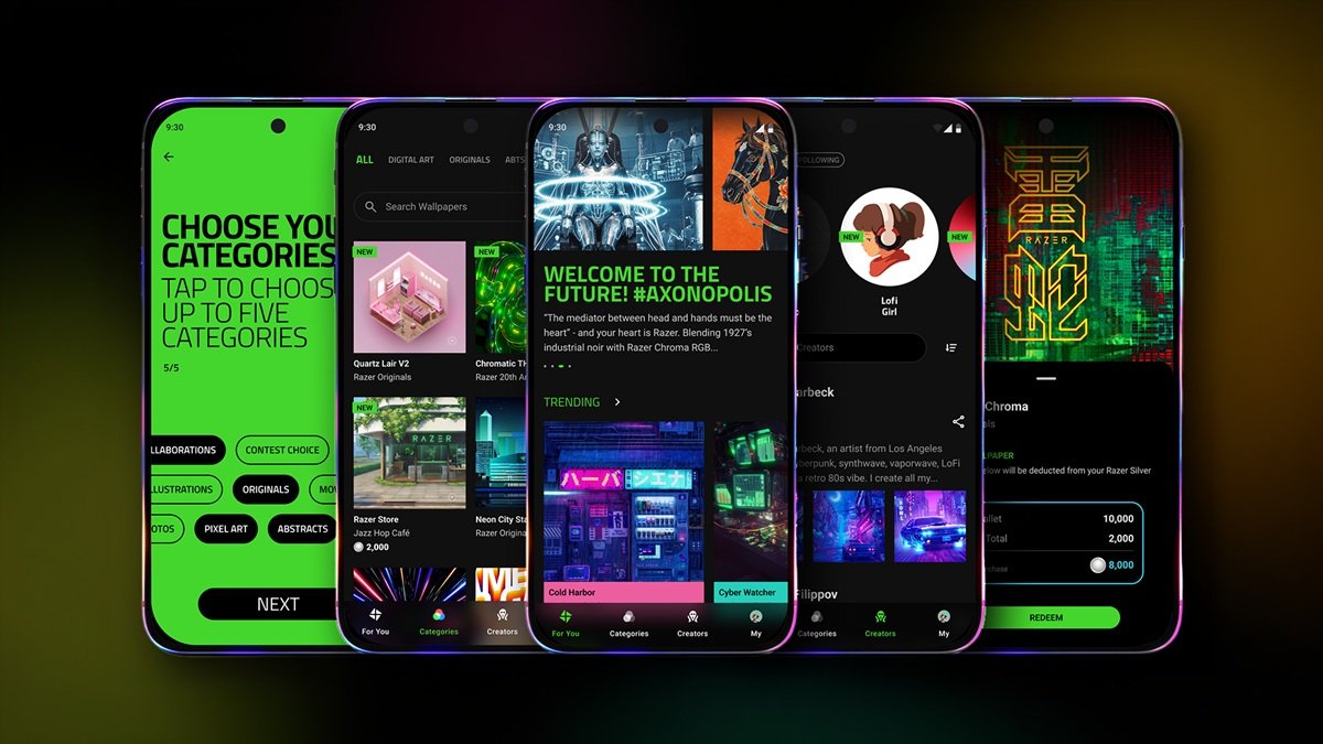 Razer Axon leva papéis de parede animados ao Android e promete experiência imersiva - Imagem do artigo original