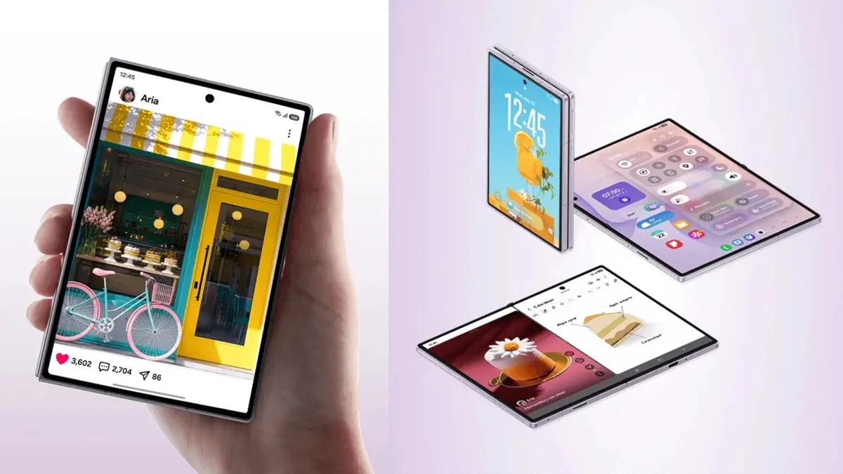 Galaxy Z Fold 8 e Z Flip 8 vazam em alta resolução e revelam salto em design e bateria - Imagem do artigo original