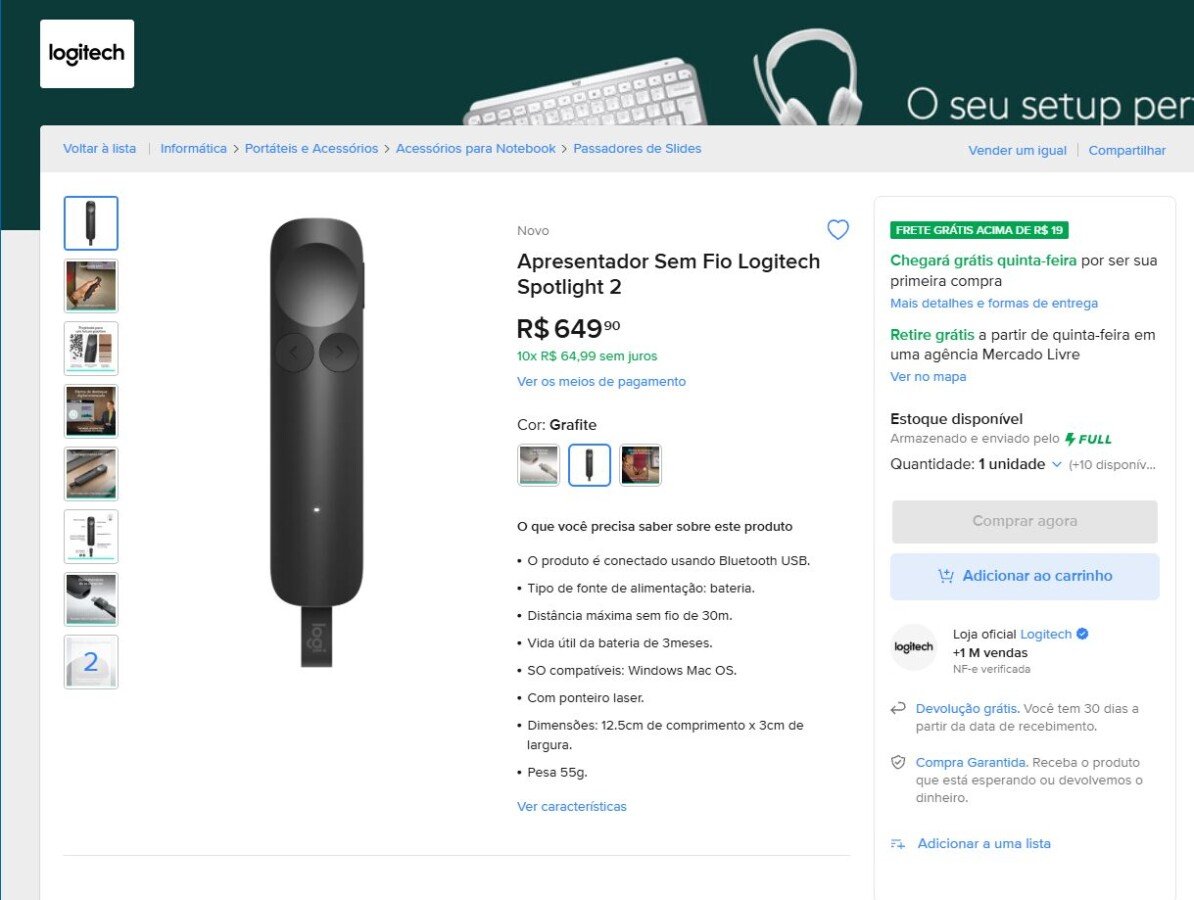 Logitech Spotlight 2 recebe respirador guiado e botão tátil: vale o investimento? - Imagem do artigo original