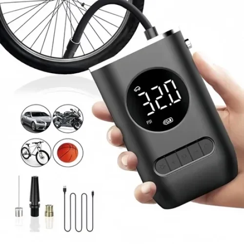 Mini Compressor de Ar Portátil: Salvador dos rolês inesperados 🚗