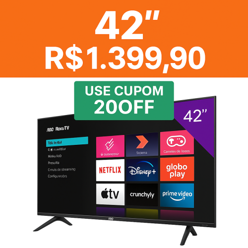 Smart TV AOC 42: A TV TOP Com Preço Que Cabe no Bolso! 📺