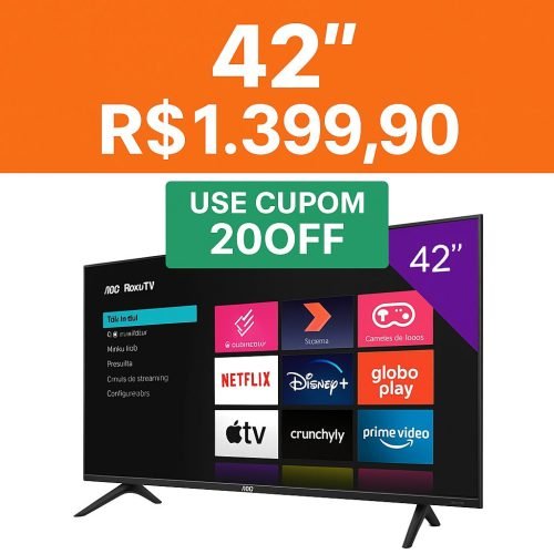 Smart TV AOC 42: A TV TOP Com Preço Que Cabe no Bolso! 📺