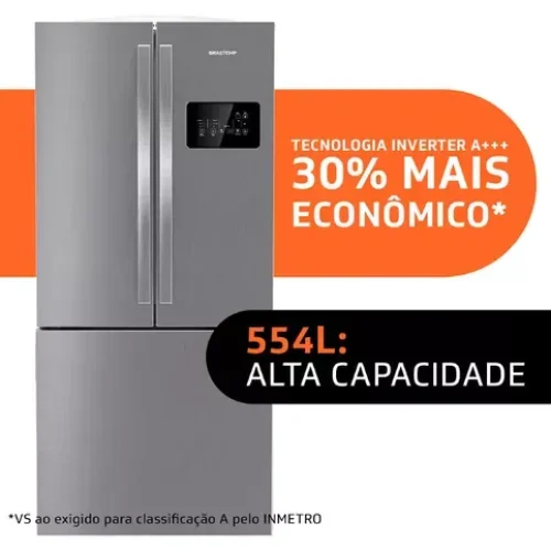 Geladeira Brastemp Frost Free French Door A+++ 554 L. 😍