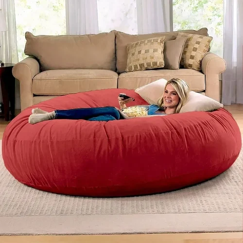 Puff Gigante Redondo: conforto nível nuvem ☁️💤