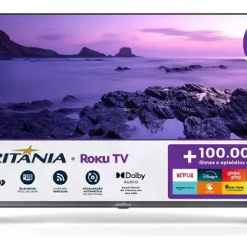 Smart TV Britânia 40” com Roku e Dolby Audio: Surpreenda-se!
