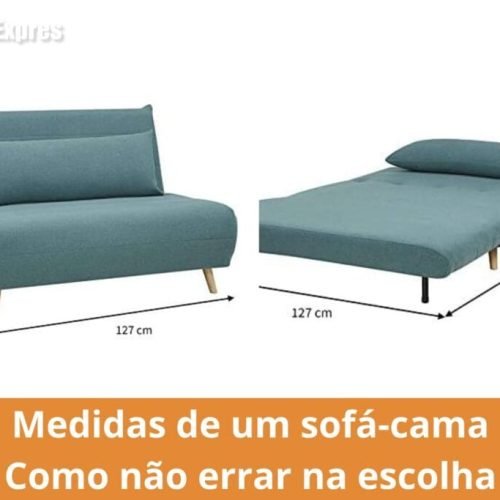 Sofá-cama nas medidas certas: descubra como evitar erros na compra
