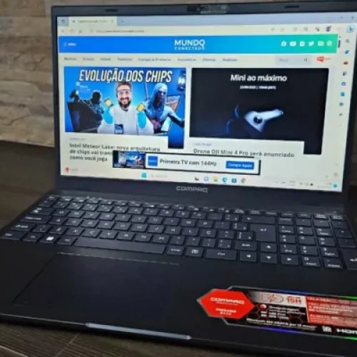 Compaq Presario 5112 promete 15 h de bateria; descubra se o preço baixo compensa