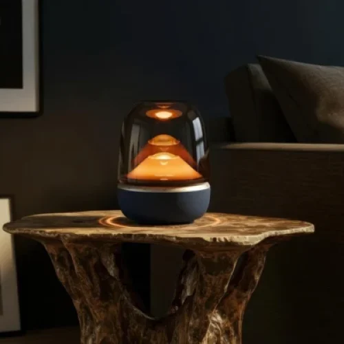 Harman Kardon lança Aura Studio 5 Wi-Fi com áudio 360° e luz dinâmica