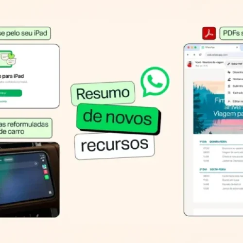 WhatsApp expande experiência multiplataforma e leva mensagens a iPad, carros e Status com música